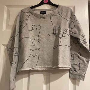 Blouse in cat pattern